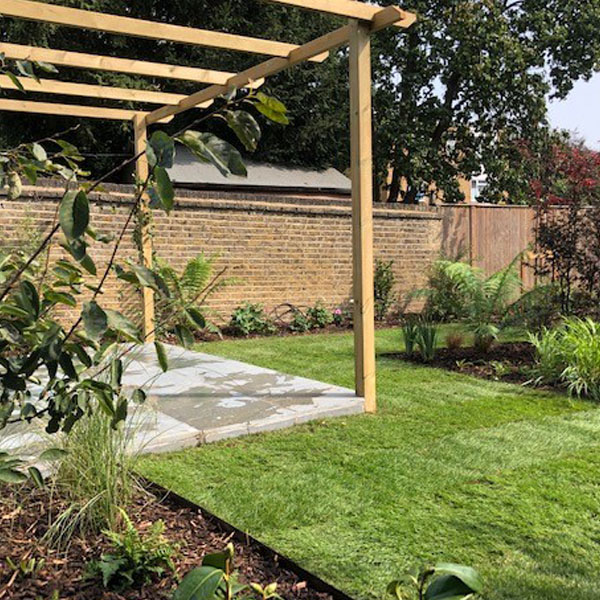 pergola in garden