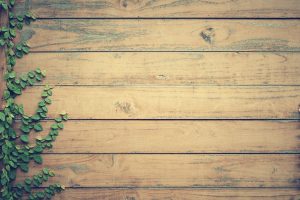 natural wood fence