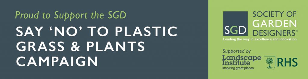 say no to plastic grass & plants campaign