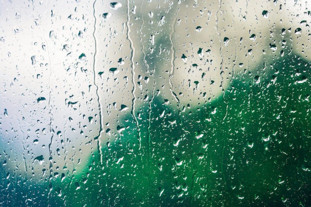 rain on window