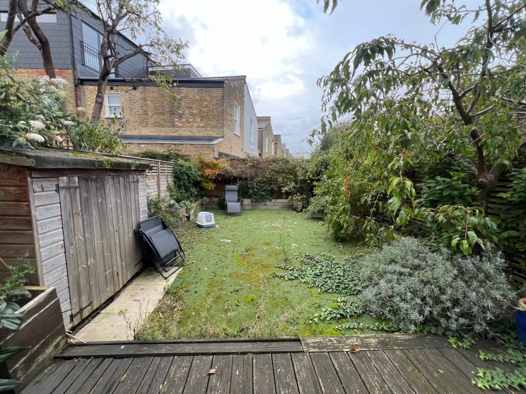 before picture of garden