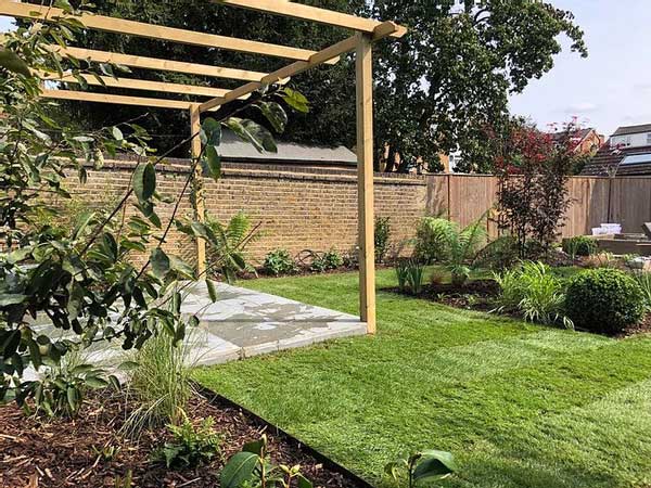 pergola in wimbledon garden