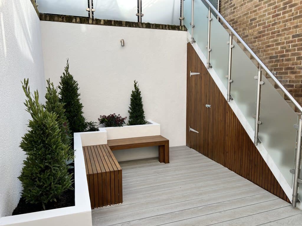 modern garden in wandsworth